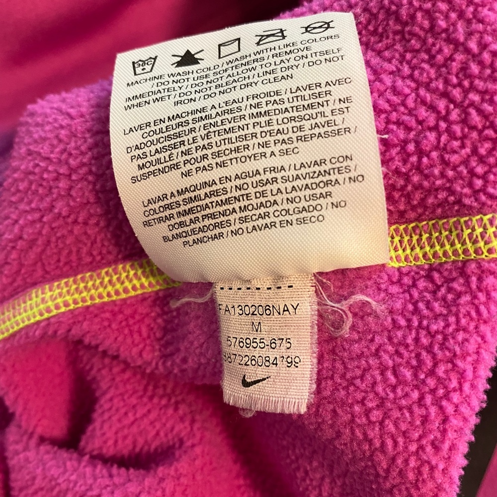 Nike Women's Hoodie Therma-Fit Pullover in Pink Size M - Picture 8 of 8
